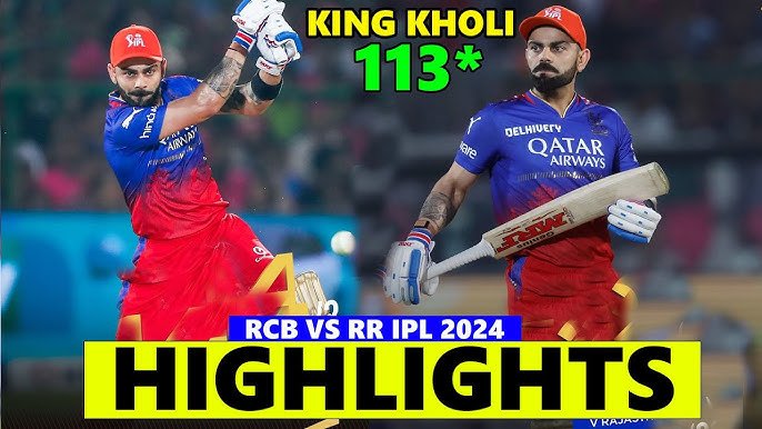RR vs RCB IPL live score 